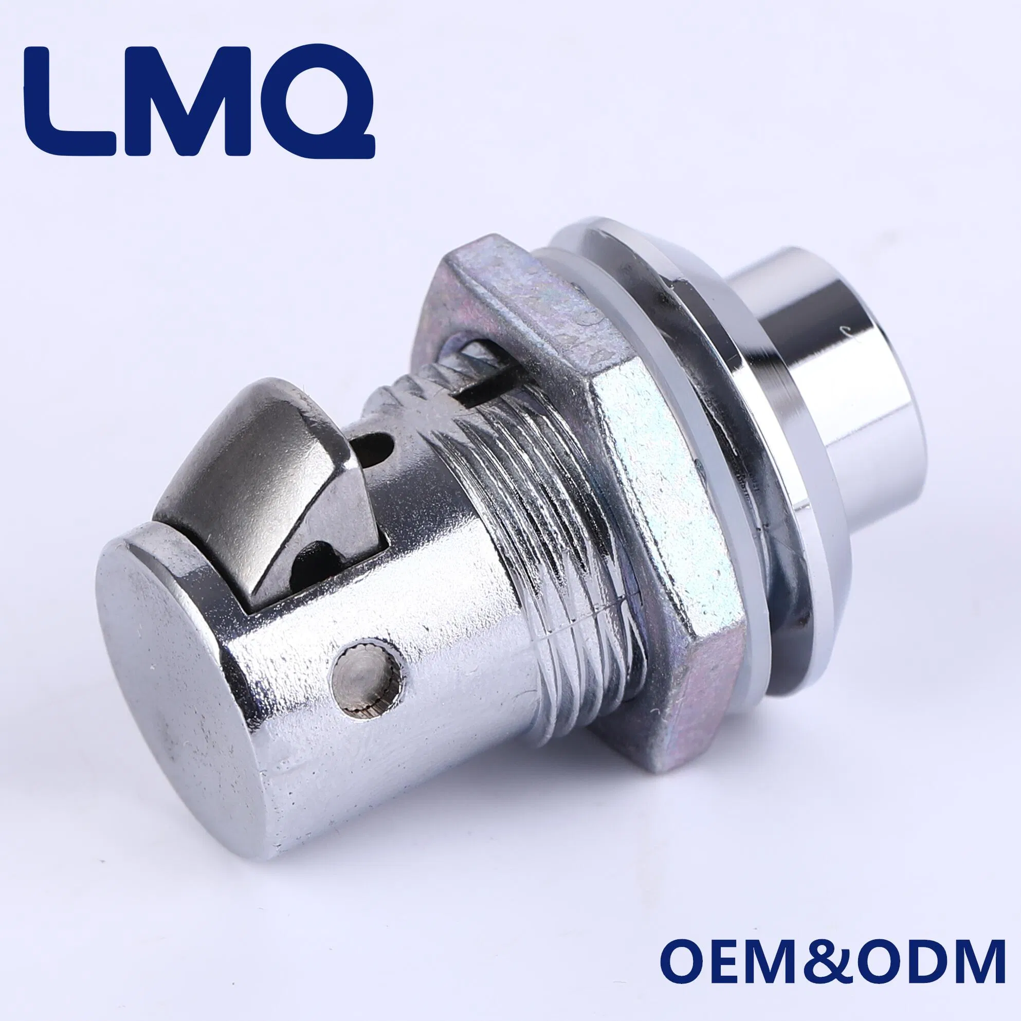 Customized Cabinet Door Drawer Lock Zinc Die, Bright Chrome Button Slam Door Cam Slam Stainless Steel Push to Close Latch with Pop-out Knob