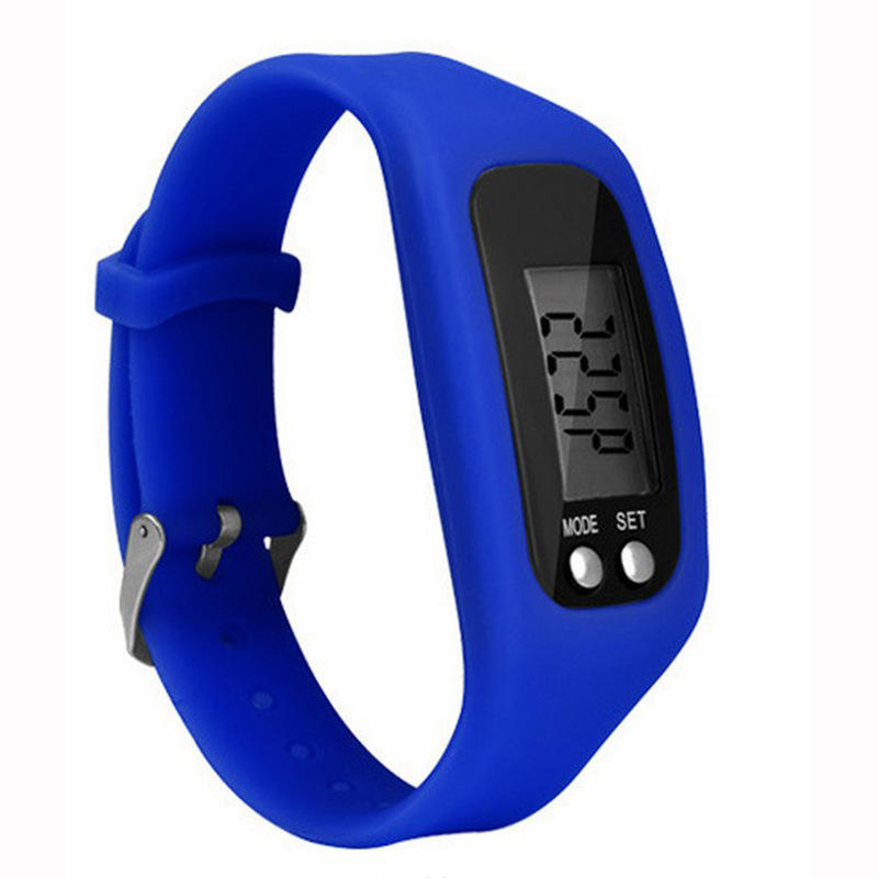 Promotional Waterproof Step Distance Calorie Counter Fitness Tracker Segment Code Screen Wrist Pedometer