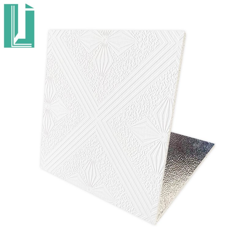 Factory Direct Waterproof Fireproof PVC Laminated Gypsum Ceiling Tiles Ceiling Board