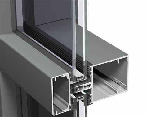 Aluminum Glass Curtain Wall System Double Triple Glazing System