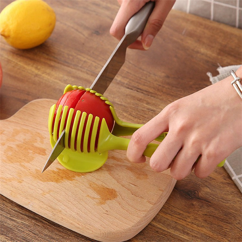 Fruit Lemon Slicer Plastic ABS Fruit Splitter with Handle Tomato Slicer Household Fruit Cutter Tool