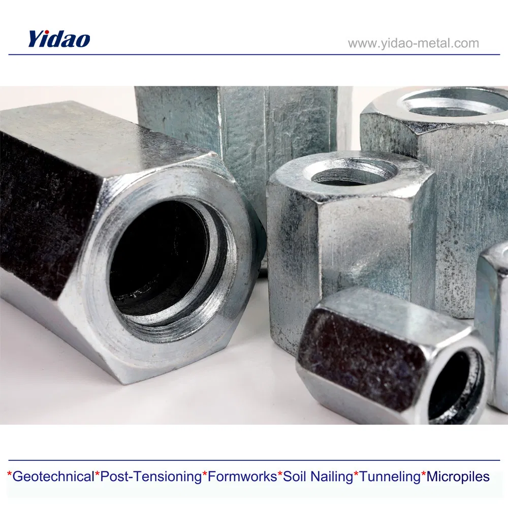 Гайка анкерная шестигранная для стыковки арматуры