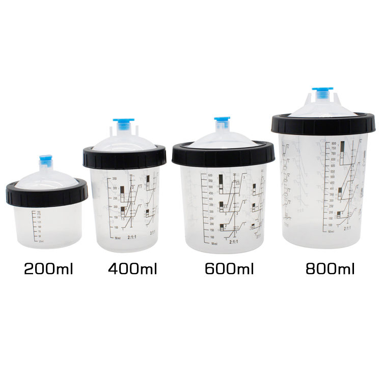 Одноразовые стаканы для смешивания краски 600 мл с крышками