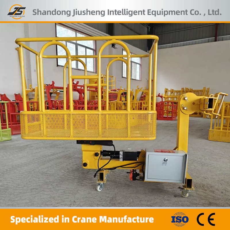 Customized Lifting Basket with Double Safety Lock Gate 1.5m Crane Man Basket