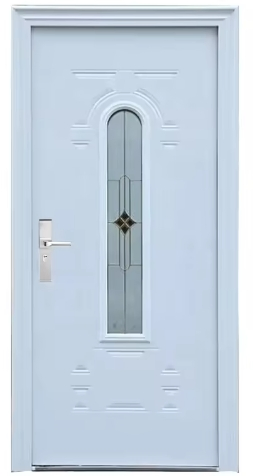 Hot Selling House Classic Modern American Exterior Steel Polymer Internal Door with Handle