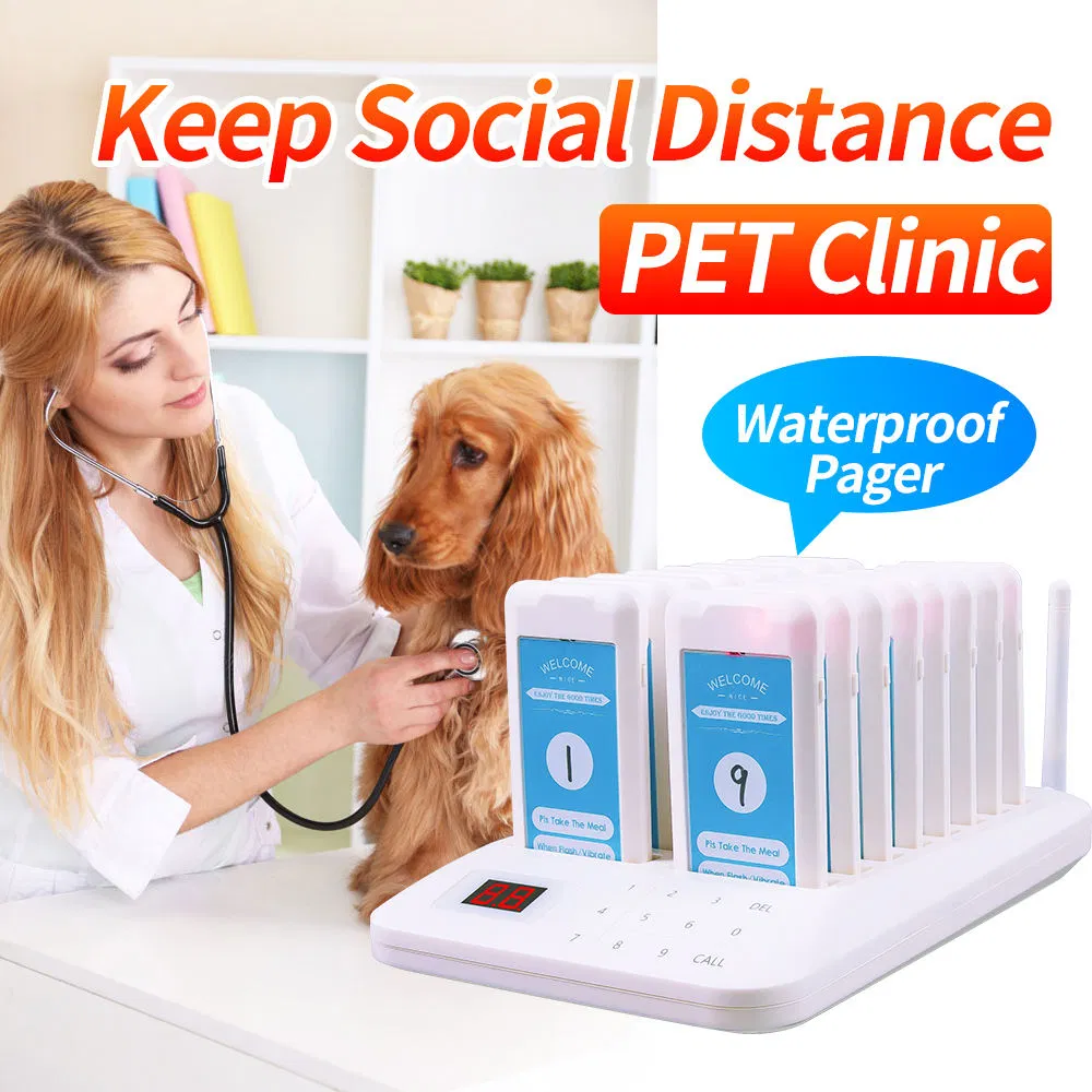 Wireless Restaurant Pager System for Food Court Cafe Shop Bar