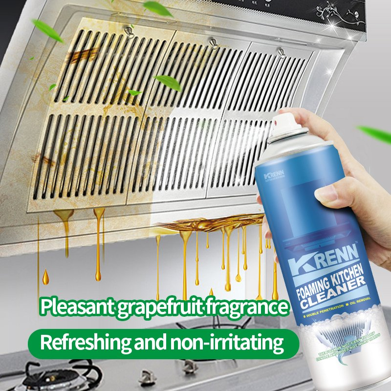 Krenn Wholesale Price Multi Purpose Oil Remover Grease Cleaner kitchen Foaming Cleaner Spray
