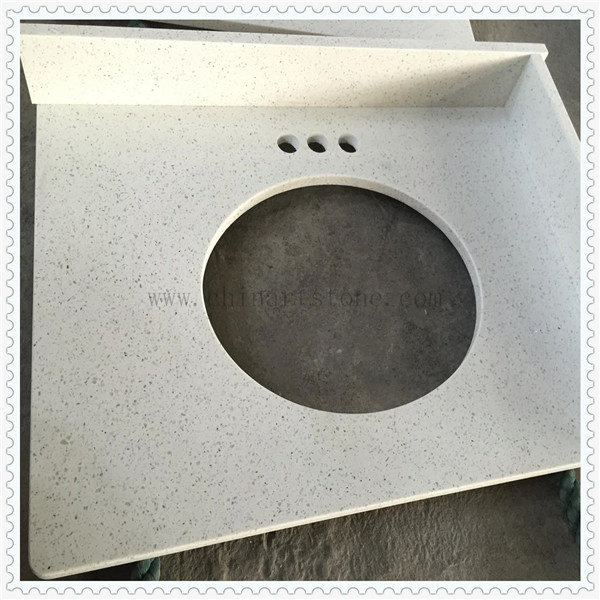 Chinese White Marble/Quartz Vanity Top and Countertop for Cabinet