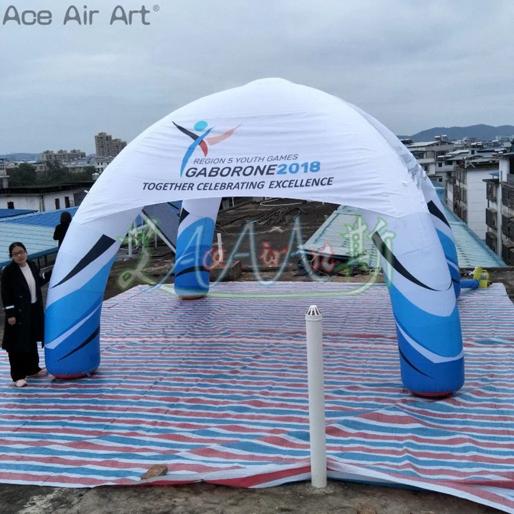 Door to Door Inflatable Personalized Advertising Dome Tent Inflatable Car Awning/Spider Tent with Tarp for Promotion or Sale