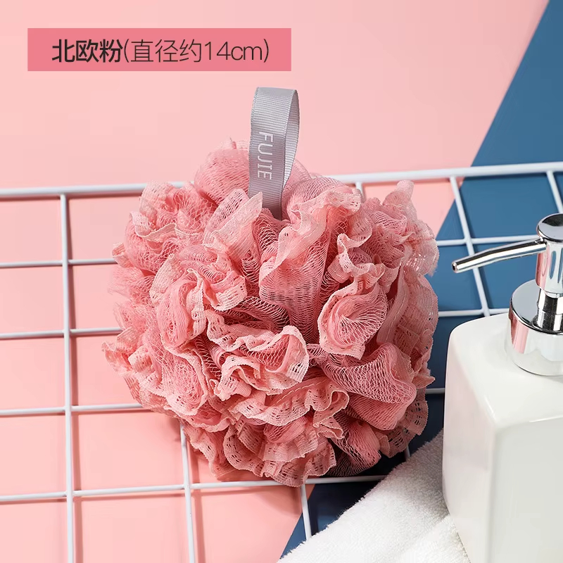 2025 Hot Product Lace Bath Shower Loofah Sponge Bath Mesh Shower Ball Body Scrubber Exfoliating Bath Sponge for Women and Men