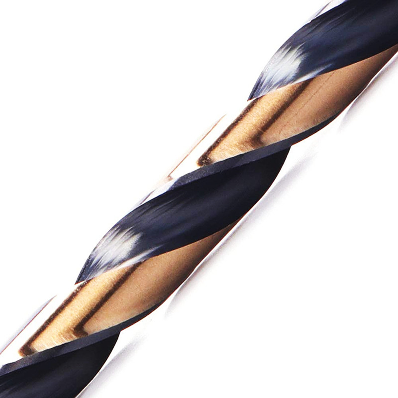 DIN338 Standard HSS M2 Black& Gold Fully Ground Straight Shank Drill Bit