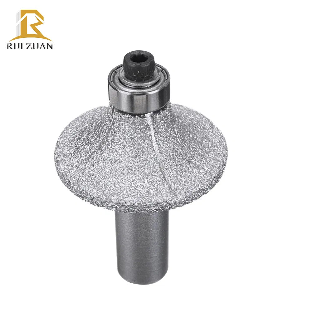 Vacuum Brazed Diamond Shaft Profile Router Bit for Stone Grinding and Profiling Engraving Router Bit Diamond Profile Wheels