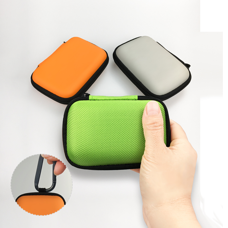 Durable Lightweight Protective EVA Travel Case for Earphones and Charging Cables