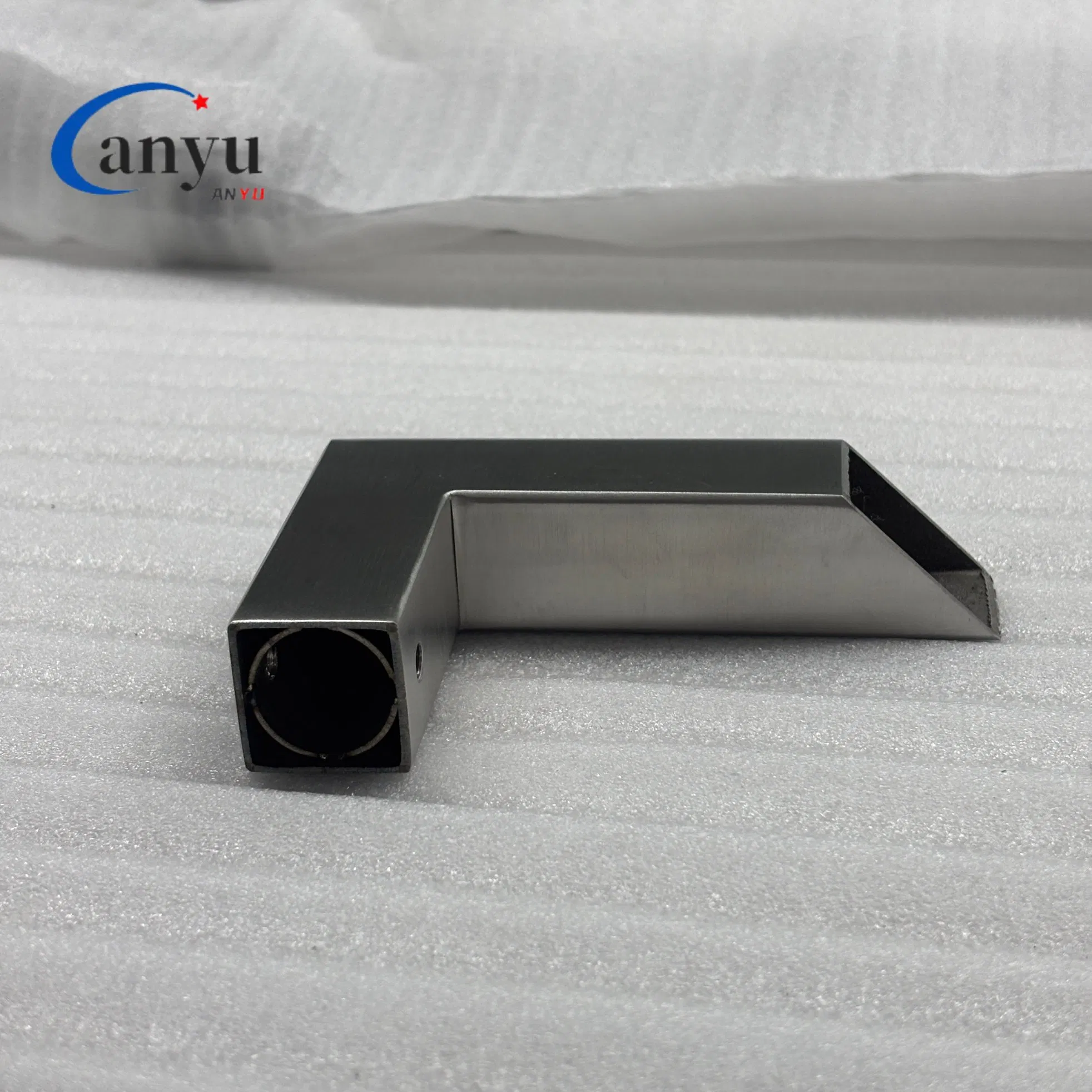 Stylish Satin Stainless Steel Foot Handle for Modern Homes Glass Hardware