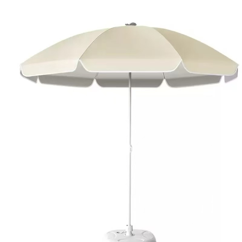 Cross-Border Sales Outdoor Round Umbrella Thickened Large Tarpaulin Sun Umbrella