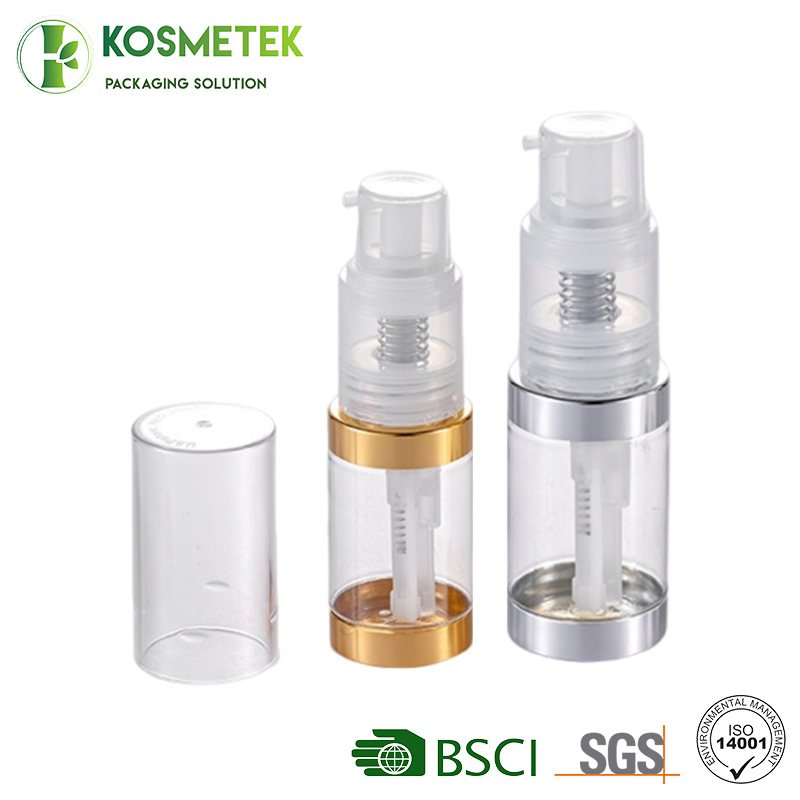 Transparent Pet Plastic 35ml 50ml 60ml Dry Powder Glitter Sprayer Bottle