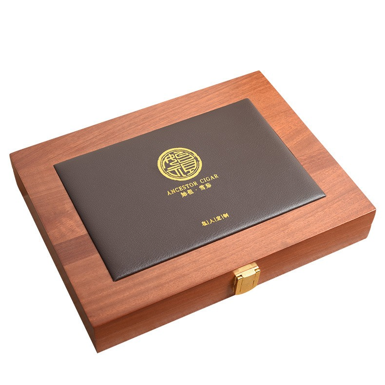 12PCS Chabili Solid Wooden Cigar Humidor with Compartments
