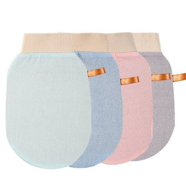 Wholesale Rayon Viscose Scrubber Bath Gloves Face Brush Gloves Remove Dead Skin Exfoliating Bath Gloves