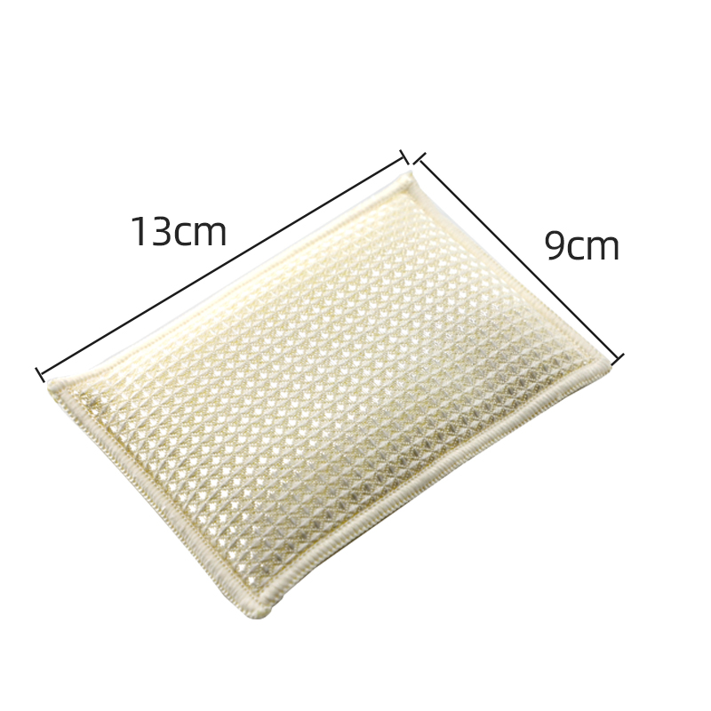 Wholesale Magic Bamboo Kitchen Cleaning Sponge Double-Sided Reusable Natural Absorbent Dish Washing Sponges Scouring Pads