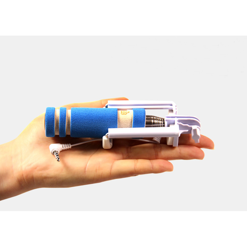 Складной монопод для селфи с проводным управлением