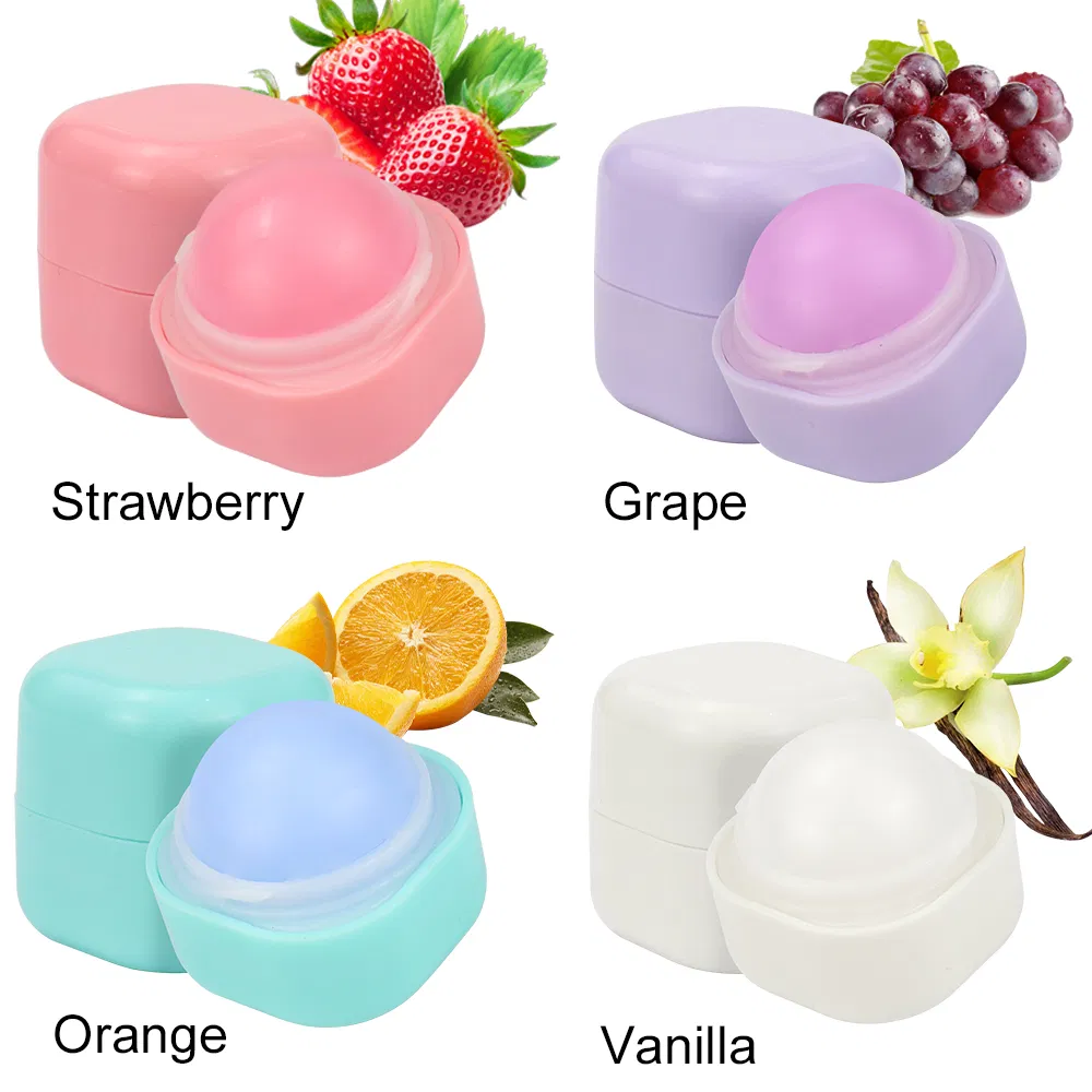 Fruit Moisturizing Long Lasting Lip Balm Private Label Factory Direct Bulk Lip Care Makeup 4 Colors Available Lip Balm