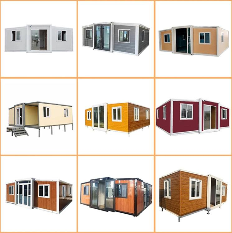 Steel Exterior Wall Interior Effect Foldable Expandable Portable Modular Container House