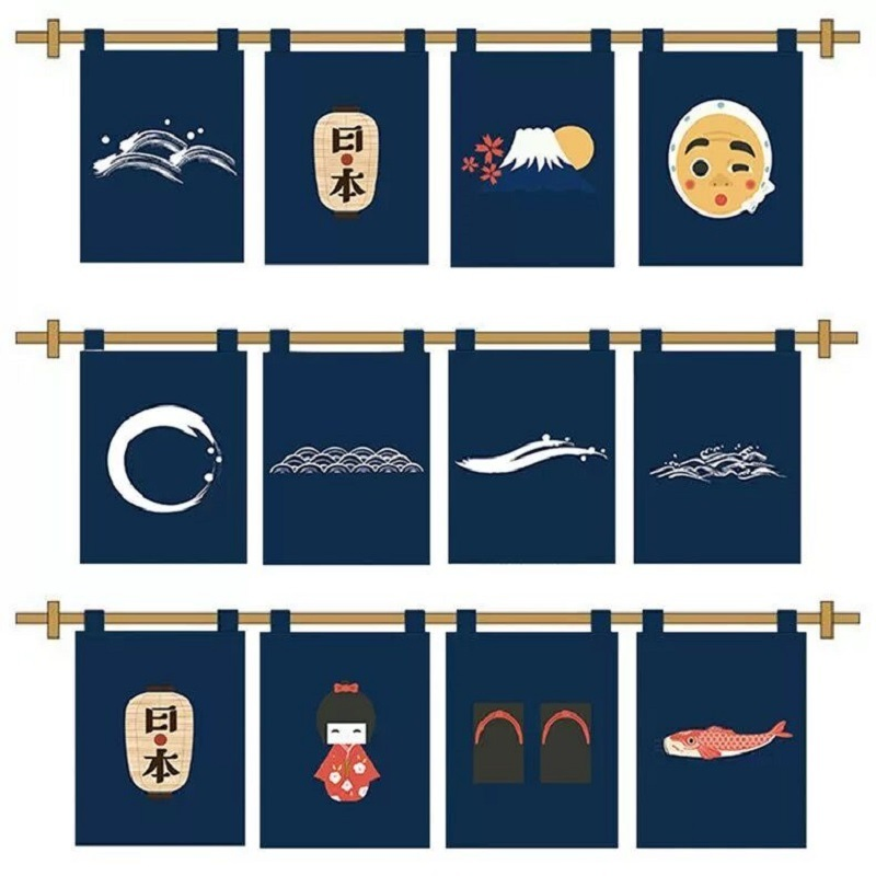 High Quality Half Short Fabric Shower Curtain Home Window Door Curtains