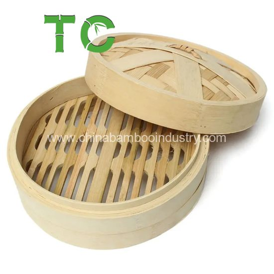 Eco-Friendly Handmade Bamboo Steamer Bamboo Steamer Basket Dumpling Steamer