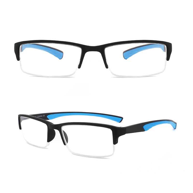 Wholesale Sports Promotion One-Piece Fashion Ultra Slim Reading Glasses Plastic Reading Glasses
