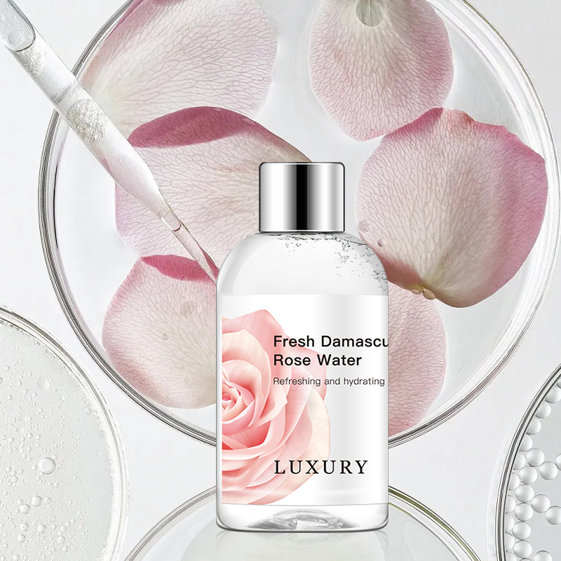 Organic Rose Skin Toner Hydrating & Soothing Facial Mist Skin Care Antioxidant Pore-Minimizing Balances Oily Facial Toner