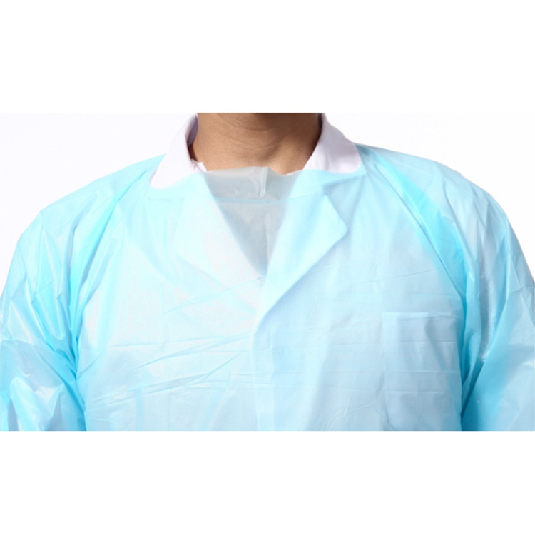 Disposable CPE Protection Gown with Thumb Loops Cooking Apron Factory Price