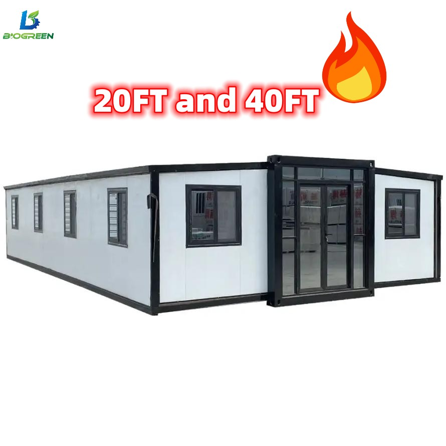 Grande Extended Foldable Prefab Container Homes 20FT Folding Living Container Home Fast Assemble Living Home