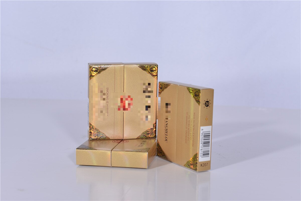 Good Quality Cigarette Paper Box Packets Cardboard Durable Tobacco Cigarette Packaging Paper Box for Wholesale
