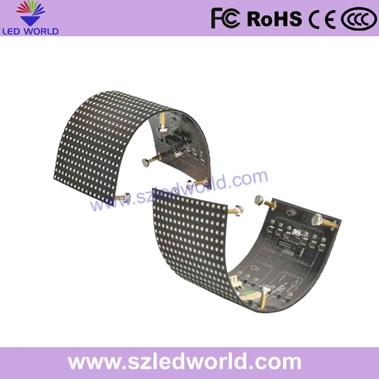P2.5 Full Color Soft LED Display Module in Shopping Mall