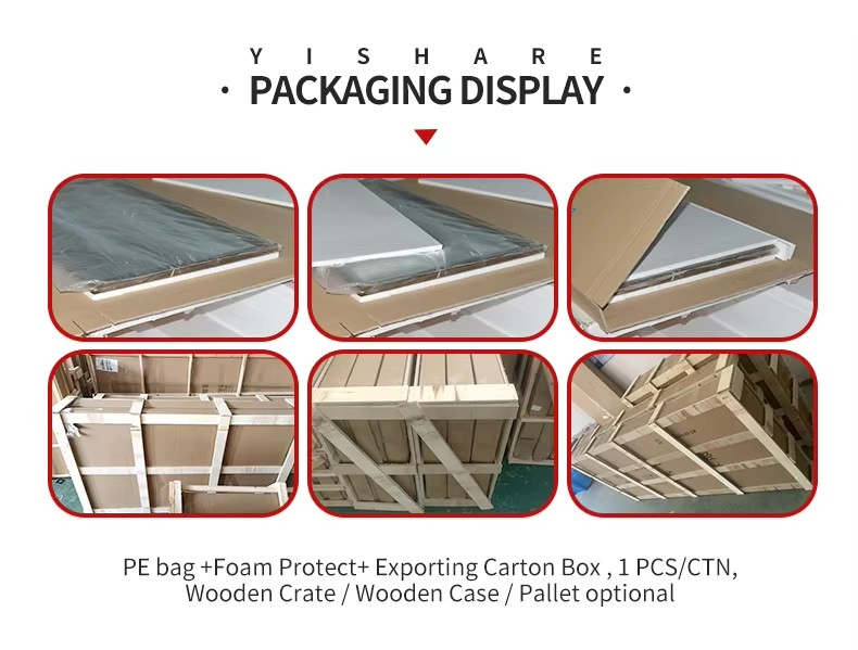 Hair Gold Salon Length Double Wall Station LED Mirror Designs