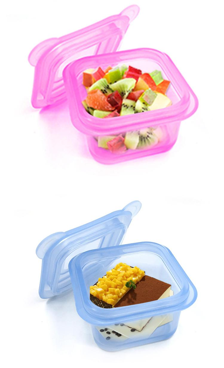 All-Silicone Baby Complementary Food Box, Baby Fresh-Keeping Complementary Food Box, Food Storage Sealed Box, Baby Snack Fresh-Keeping Box