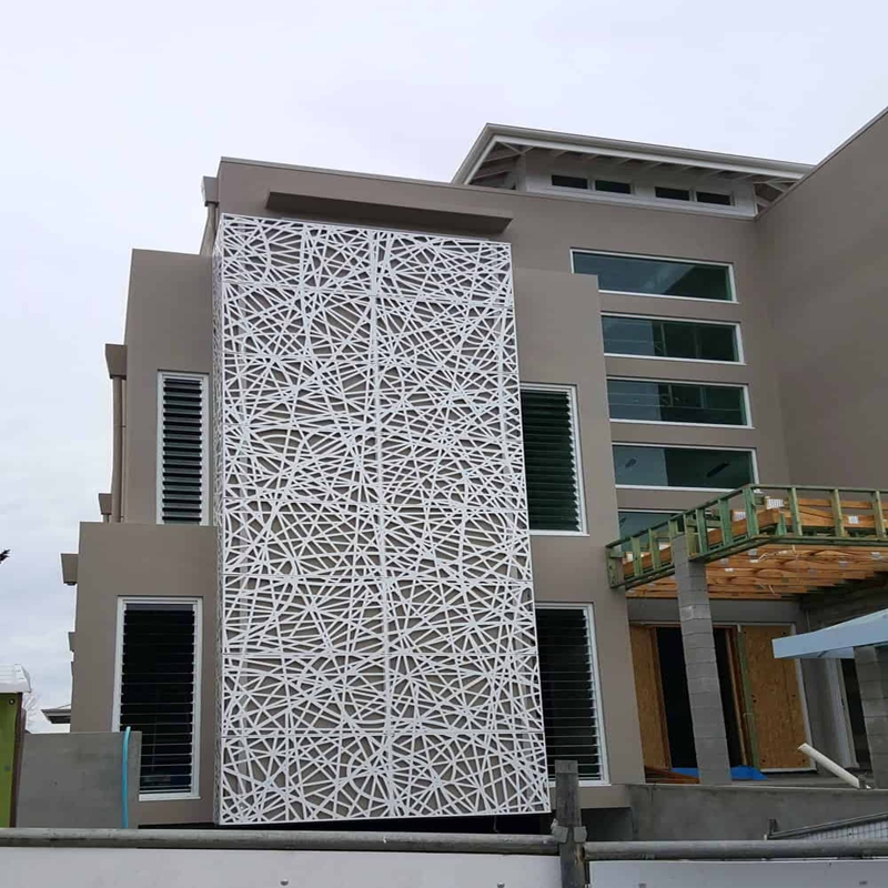 Manufacturer Custom Decorative Carved Laser Cutting Building Material Facade Metal Cladding Curtain Wall Auminum Sandwich Panel
