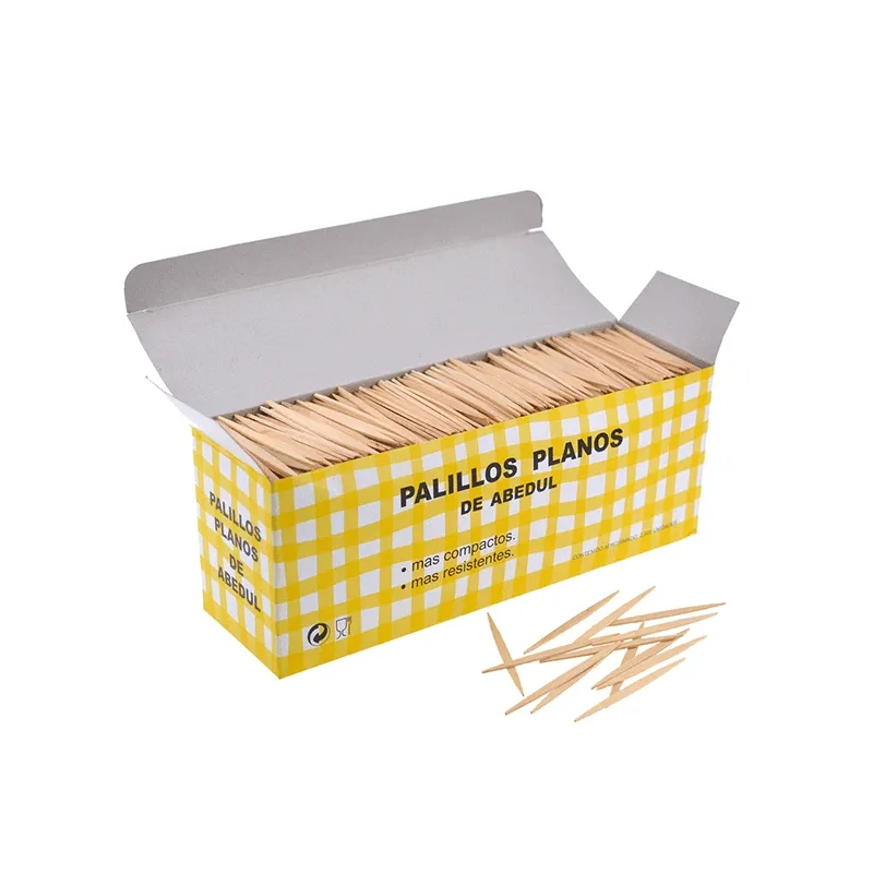Disposable Bamboo Portable Household Banquet Bamboo Toothpicks 1000PCS Pack Independently Packaged Toothpicks