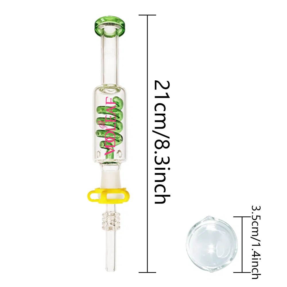 Glass Nectar Collector with 14mm 18mm Glass DAB Rig Wax Straw Tools
