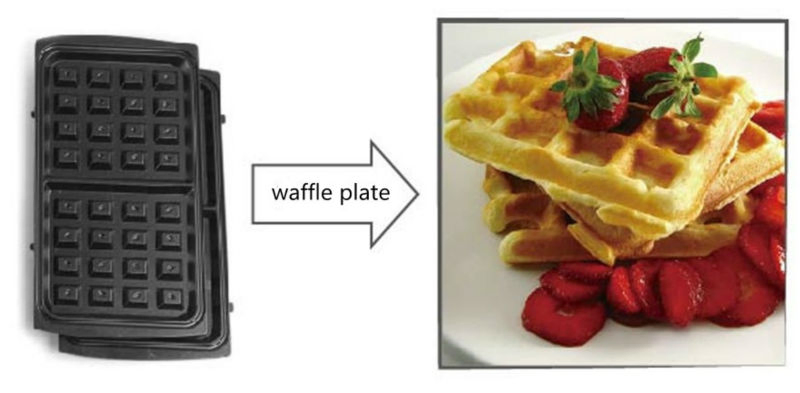 New Product 3 in 1 Breakfast Makers, Wafleras, Sandwich Grill Maker