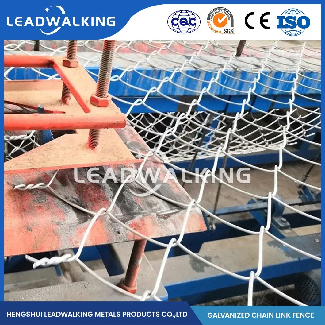 Leadwalking Chain Fence ODM Custom Plastic Chain Link Fence Suppliers China Mesh Leveling Construction Chain Link Fencing