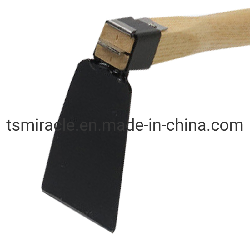 Garden Tool Black Wood Handle Plastic Sprayed Dual Purpose Hoe Four-Pronged Rake Sshovel Outdoor Hoe