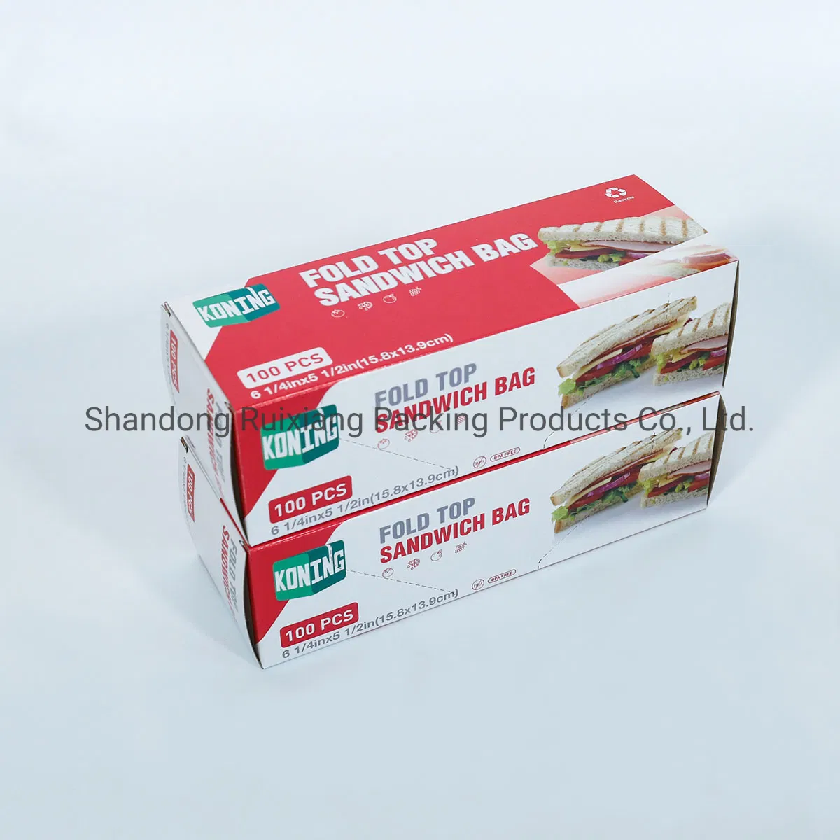 Compostable Biodegradable Sandwich Plastic Packaging Bag Fold Top Sandwich Bag