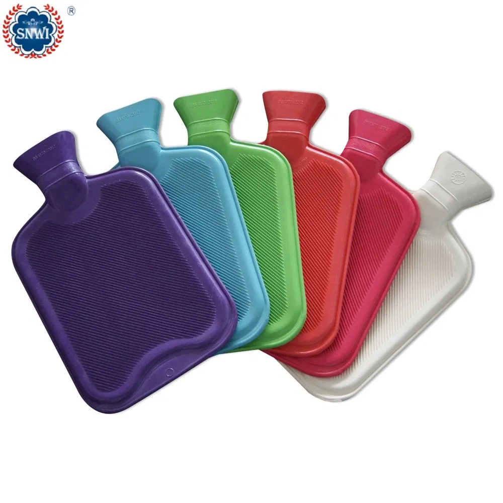 Medical PVC Natural Rubber Hot Water Bottle (Bag) with BS Standard