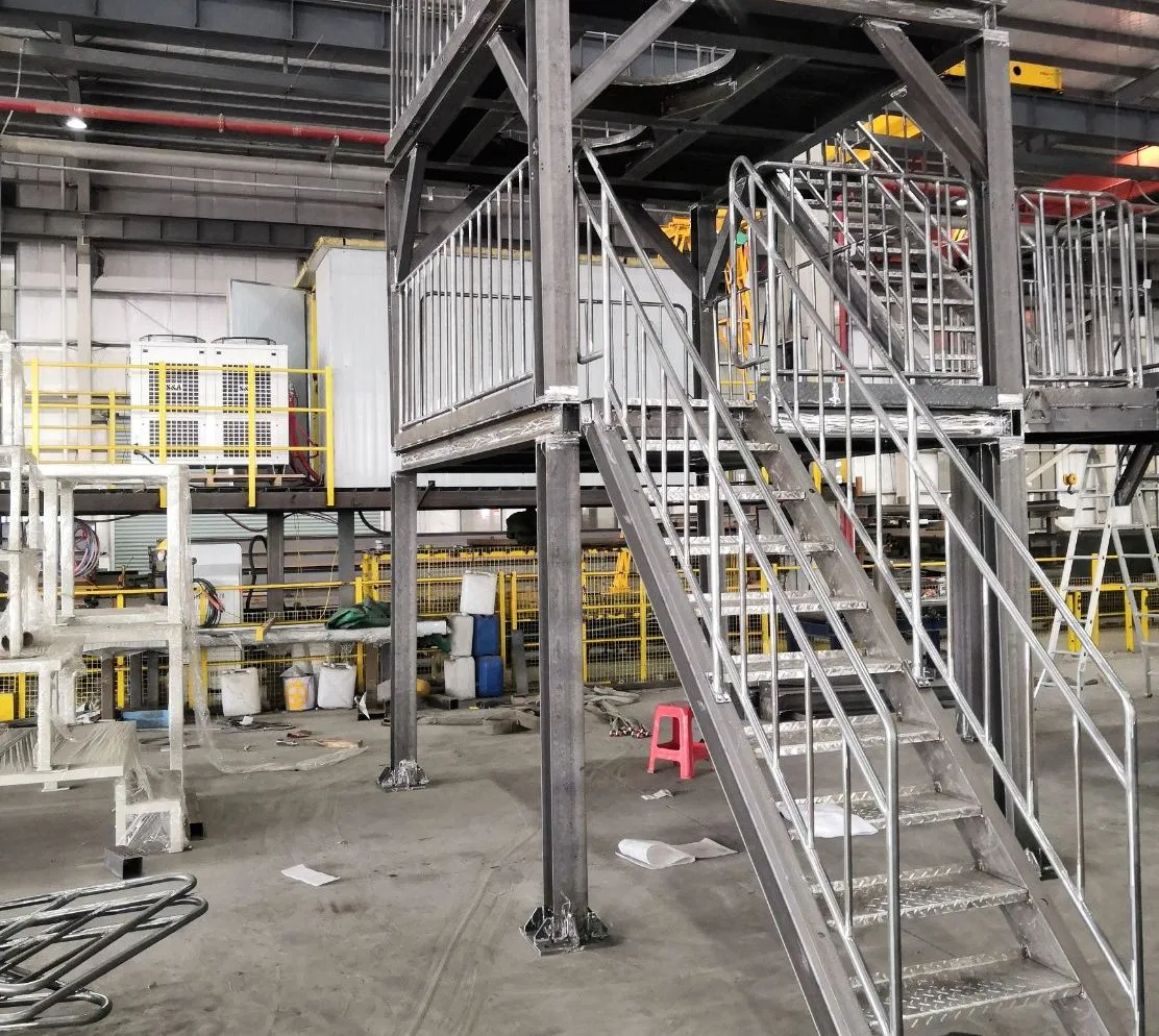 Factory Wholesale Welding Hot-Rolled Section Staircases for Cultural and Sports Venues