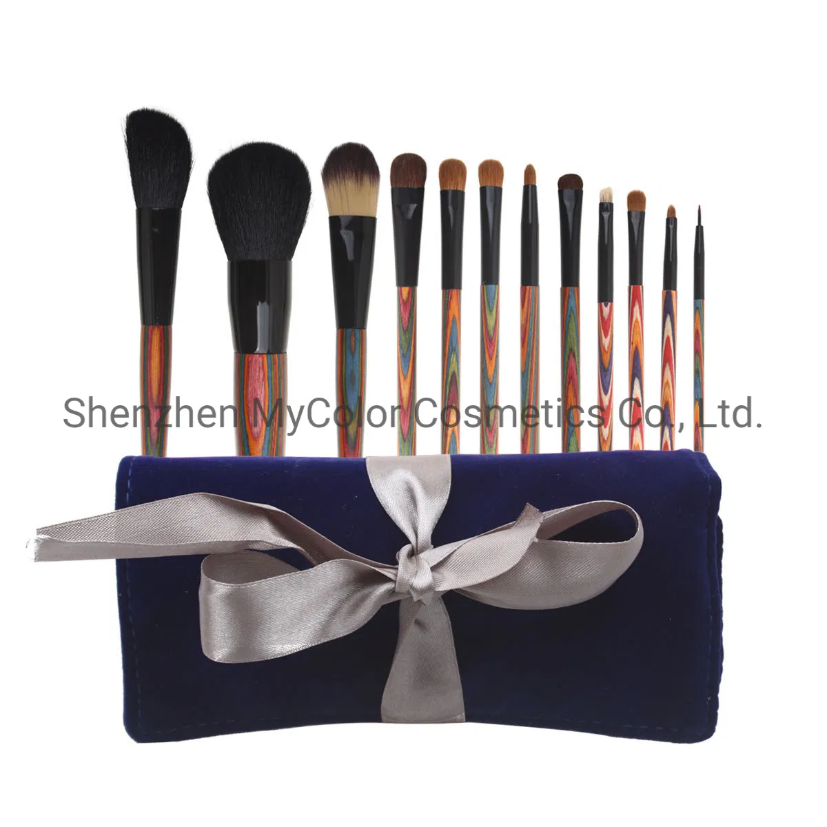 Premium Animal Hair Makeup Brushes 12PCS Makeup Brush Set with Cosmetic Bag