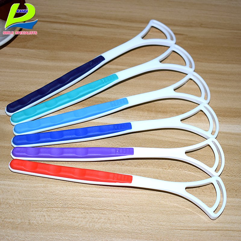 High Quality PP+TPE Tongue Scraper for Tongue Cleaning