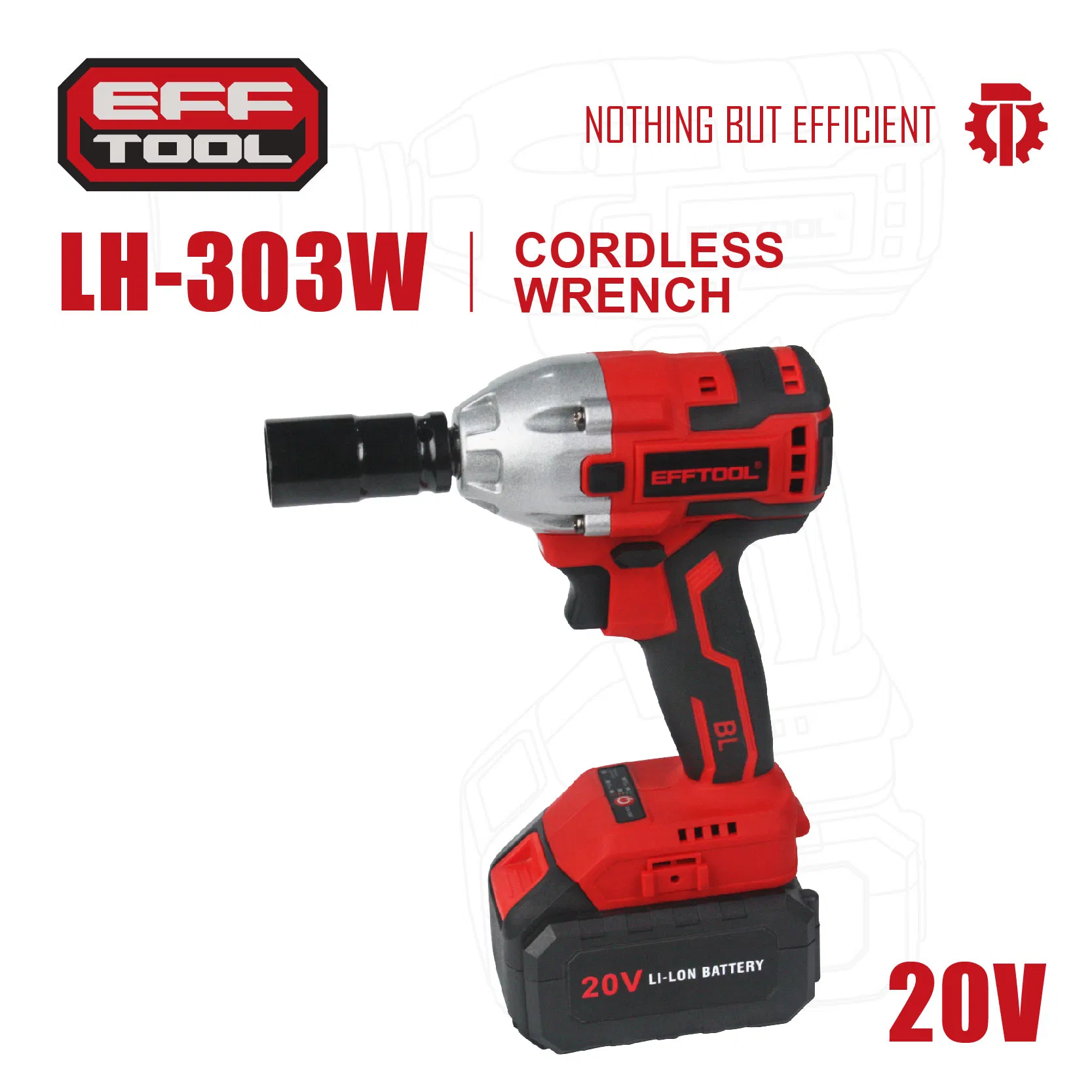 Efftool Professional Hand Tool 18V Cordless Wrench