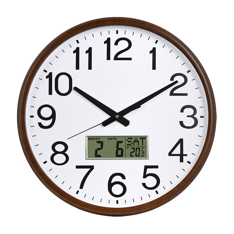 Best silent Movement Plastic Analog-Digital Wall Clock for Home Decorative