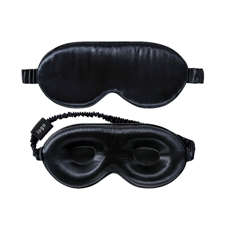 Ready in Stock 100% 19mm Silk Satin Travelling Sleep 3D Eyemask with an Eye Profile for Improving Sleep Quality